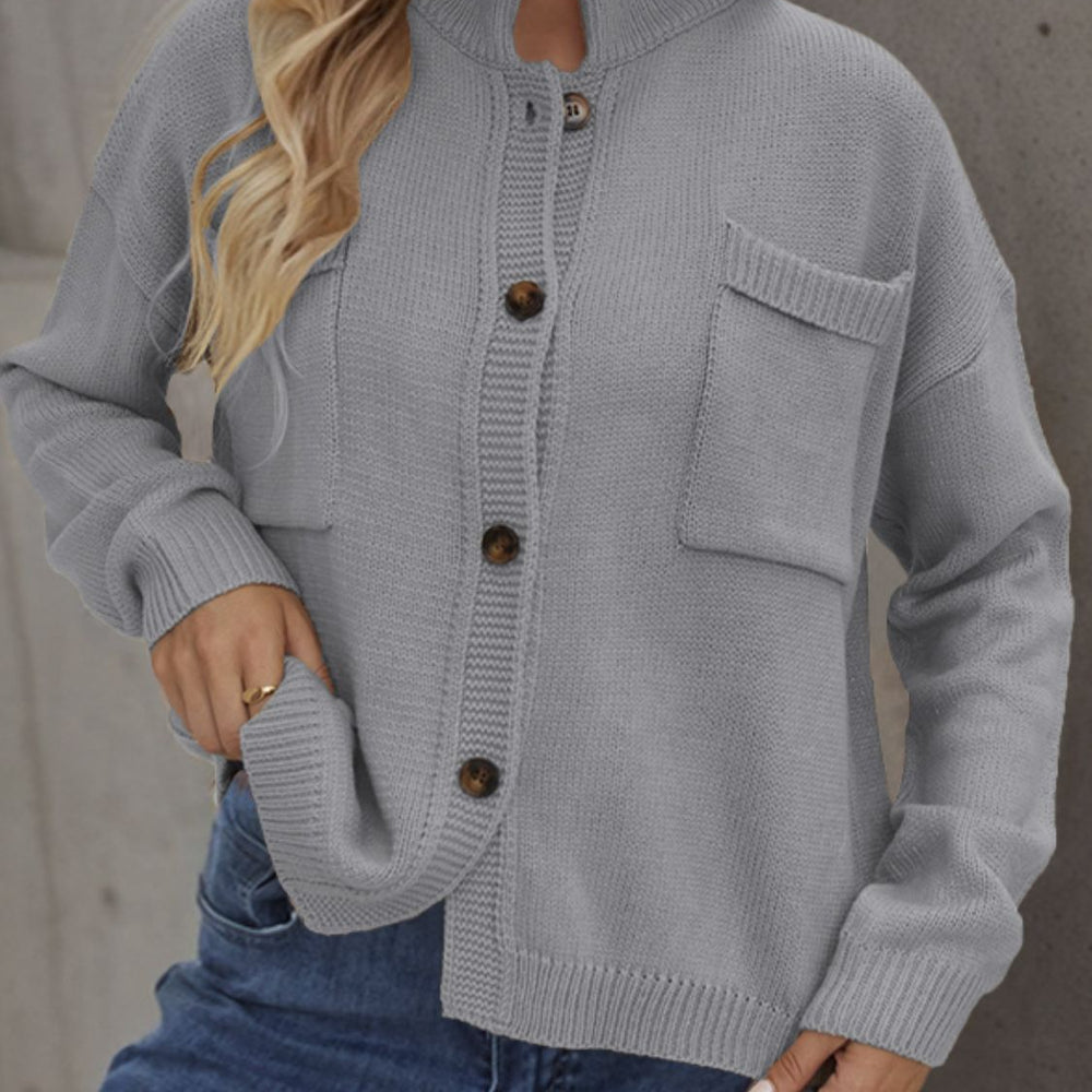 
                      
                        Button Up Long Sleeve Cardigan
                      
                    