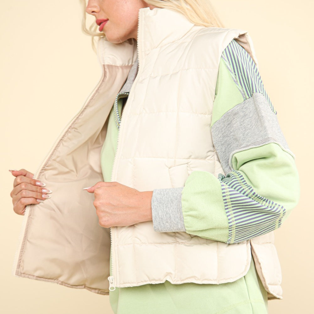 
                      
                        Zip Up Puffer Padded Warm Vest
                      
                    