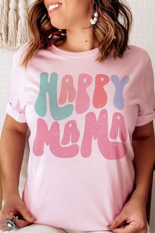 
                      
                        HAPPY MAMA Graphic Tee
                      
                    