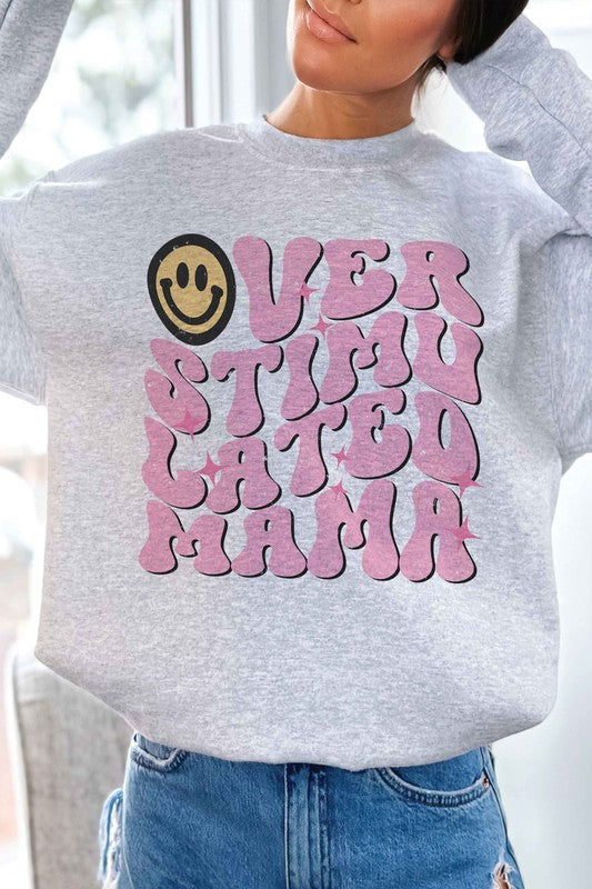 
                      
                        OVERSTIMULATED MAMA Graphic Sweatshirt
                      
                    