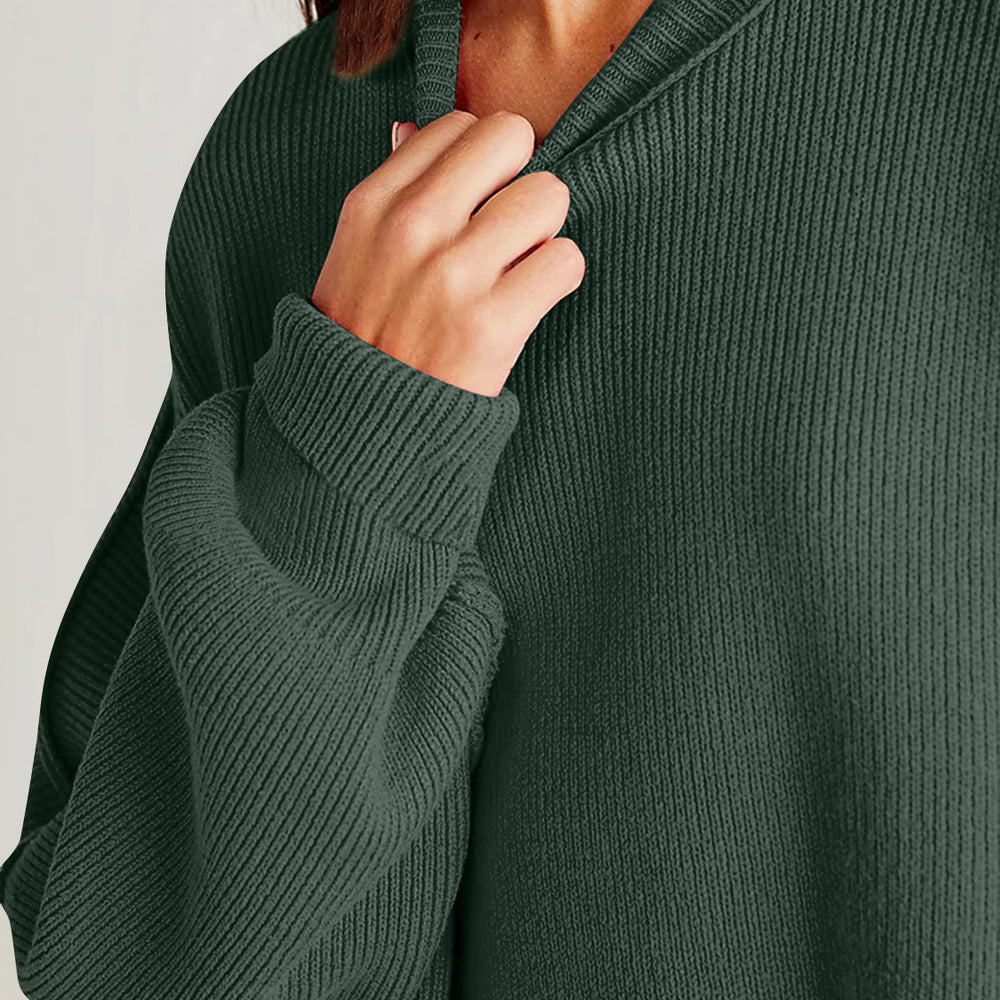 
                      
                        Side Slit Round Neck Long Sleeve Sweater
                      
                    