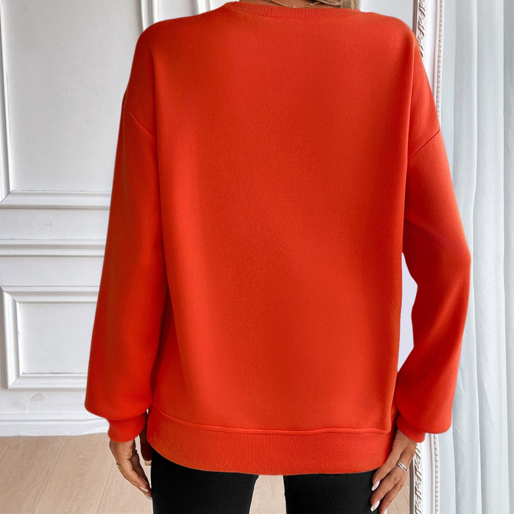 
                      
                        Round Neck Long Sleeve Sweatshirt
                      
                    