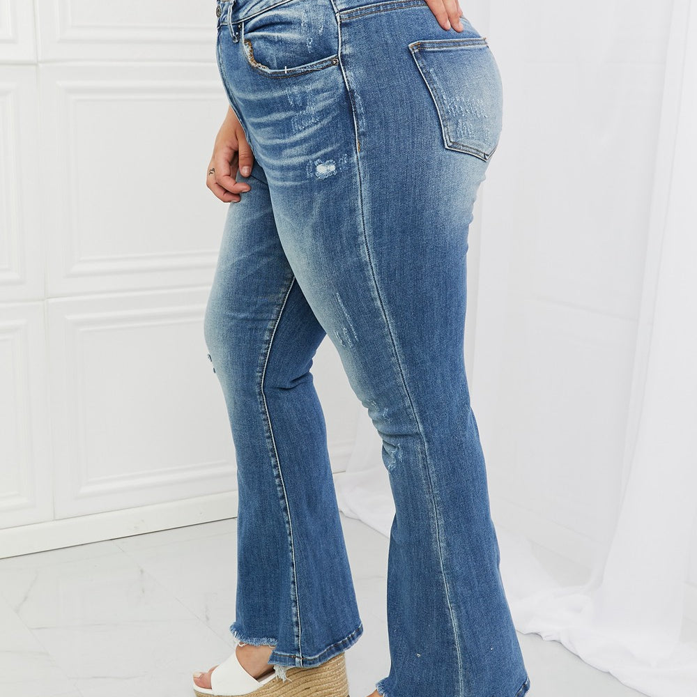 
                      
                        RISEN Iris High Waisted Flare Jeans
                      
                    