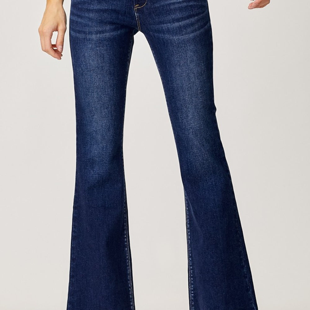 
                      
                        RISEN Low Rise Flare Jeans
                      
                    