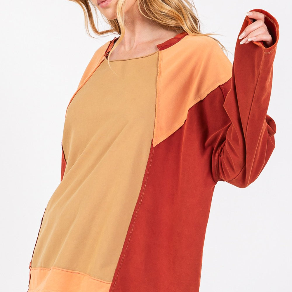 
                      
                        Mineral Wash Color Block Top
                      
                    