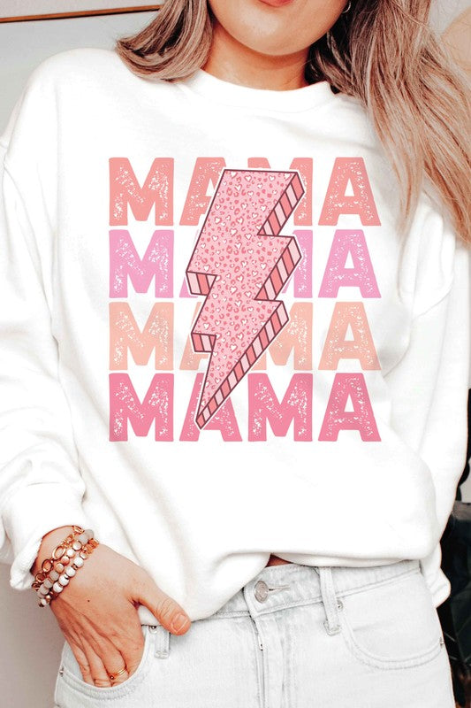 RETRO LIGHTNING MAMA Graphic Sweatshirt