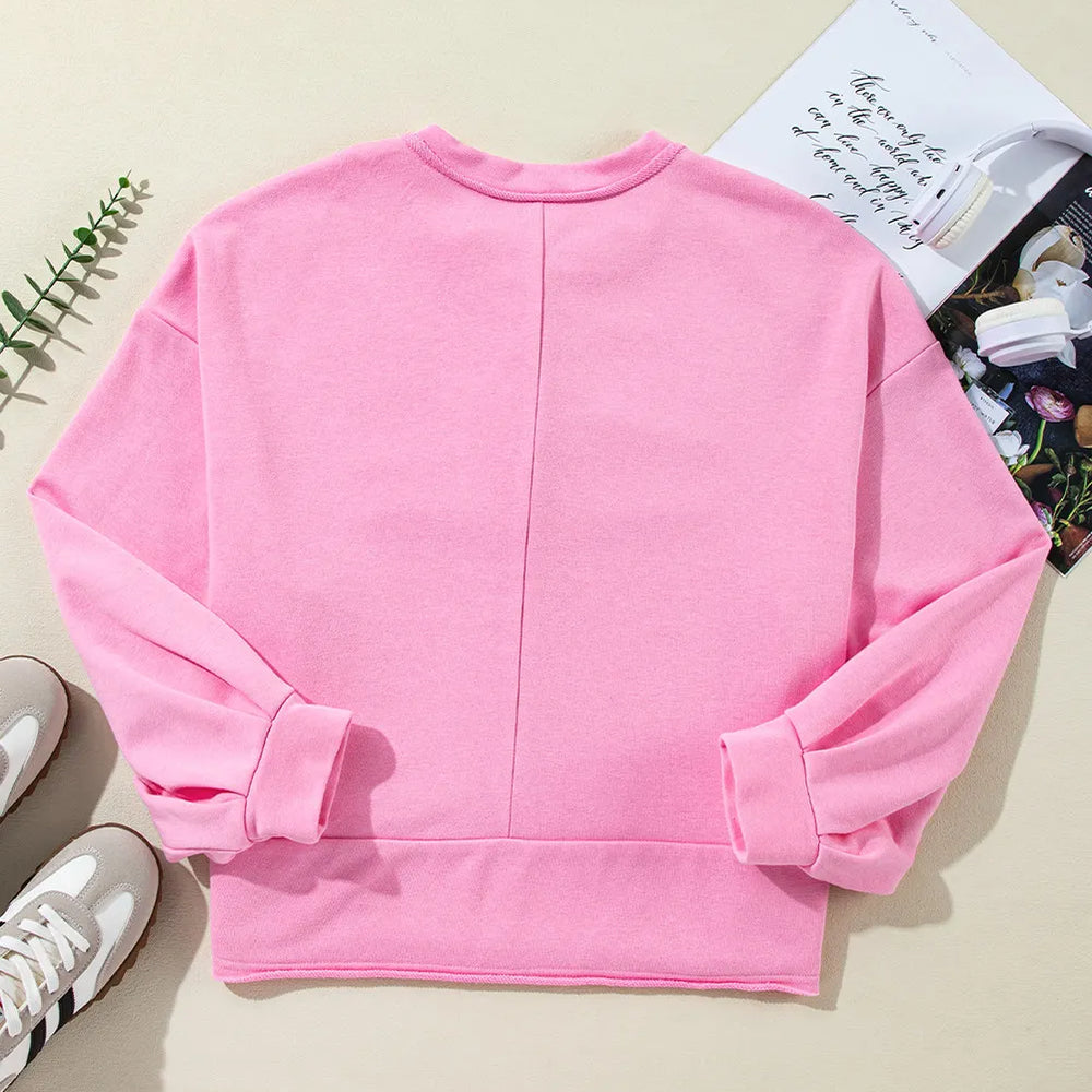 
                      
                        Half Button Long Sleeve Sweatshirt
                      
                    