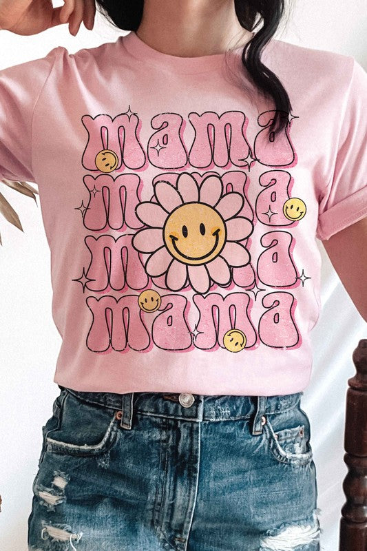 
                      
                        DAISY HAPPY FACE MAMA Graphic Tee
                      
                    