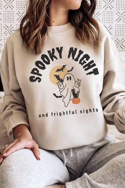 
                      
                        SPOOKY NIGHT AND FRIGHTFUL SIGHTS Sweatshirt
                      
                    