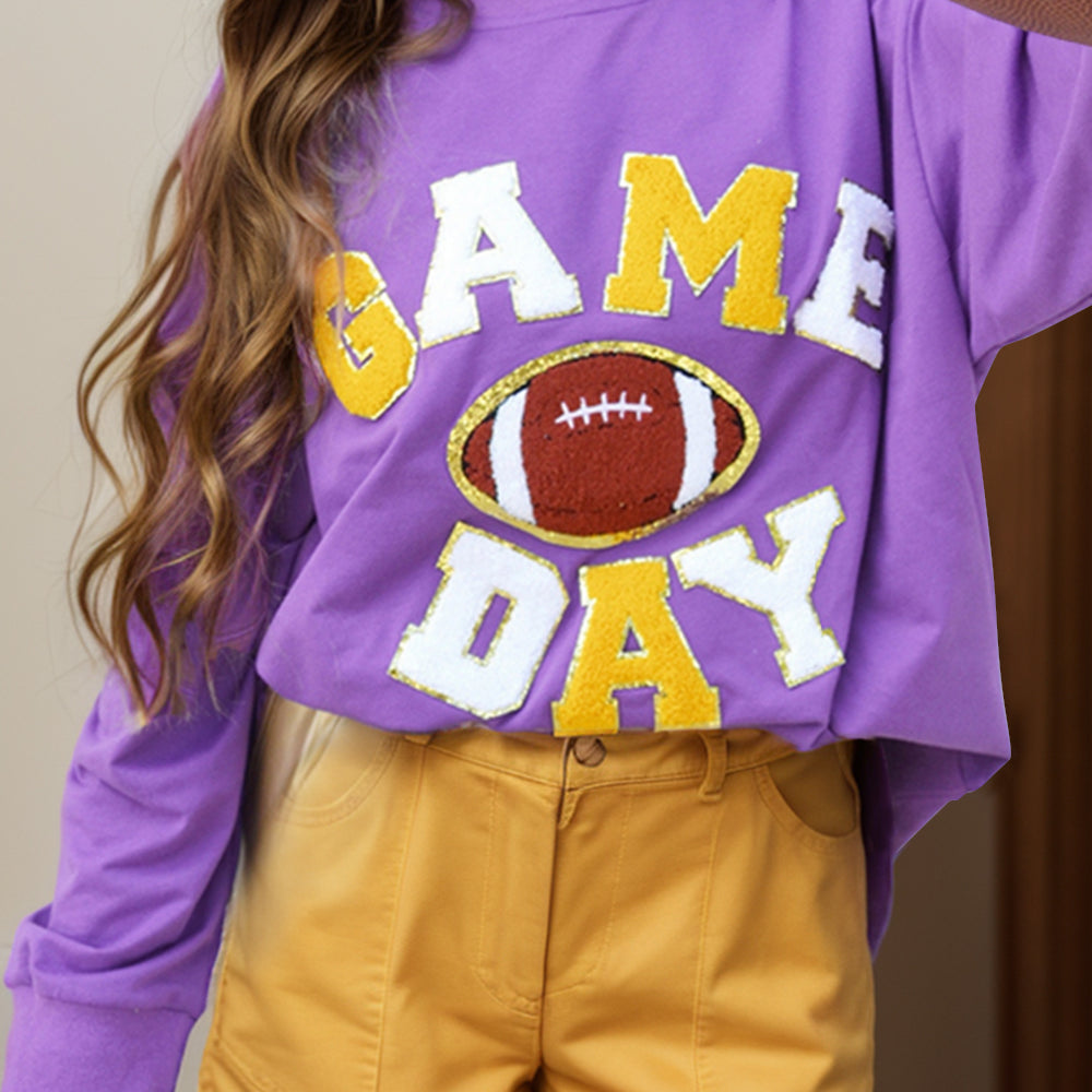 GAME DAY Football Long Sleeve Sweatshirt