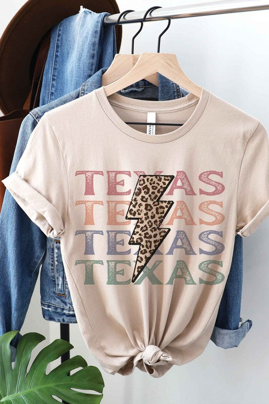 
                      
                        LEOPARD LIGHTNING TEXAS Graphic T-Shirt
                      
                    