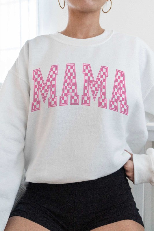 CHECKER MAMA Graphic Sweatshirt