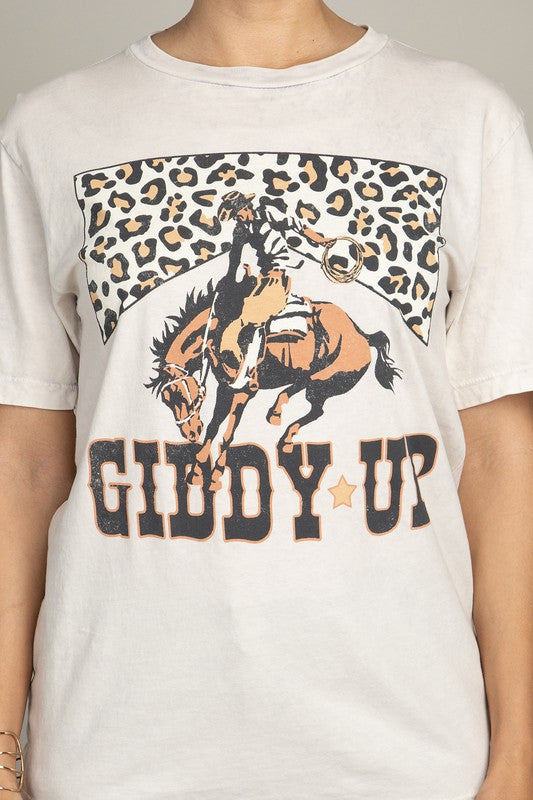 
                      
                        Giddy Up Graphic Top
                      
                    