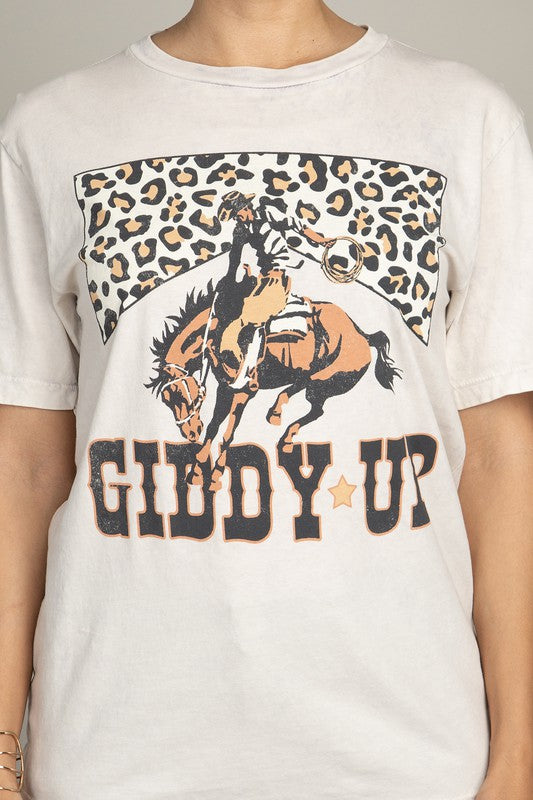 Giddy Up Graphic Top