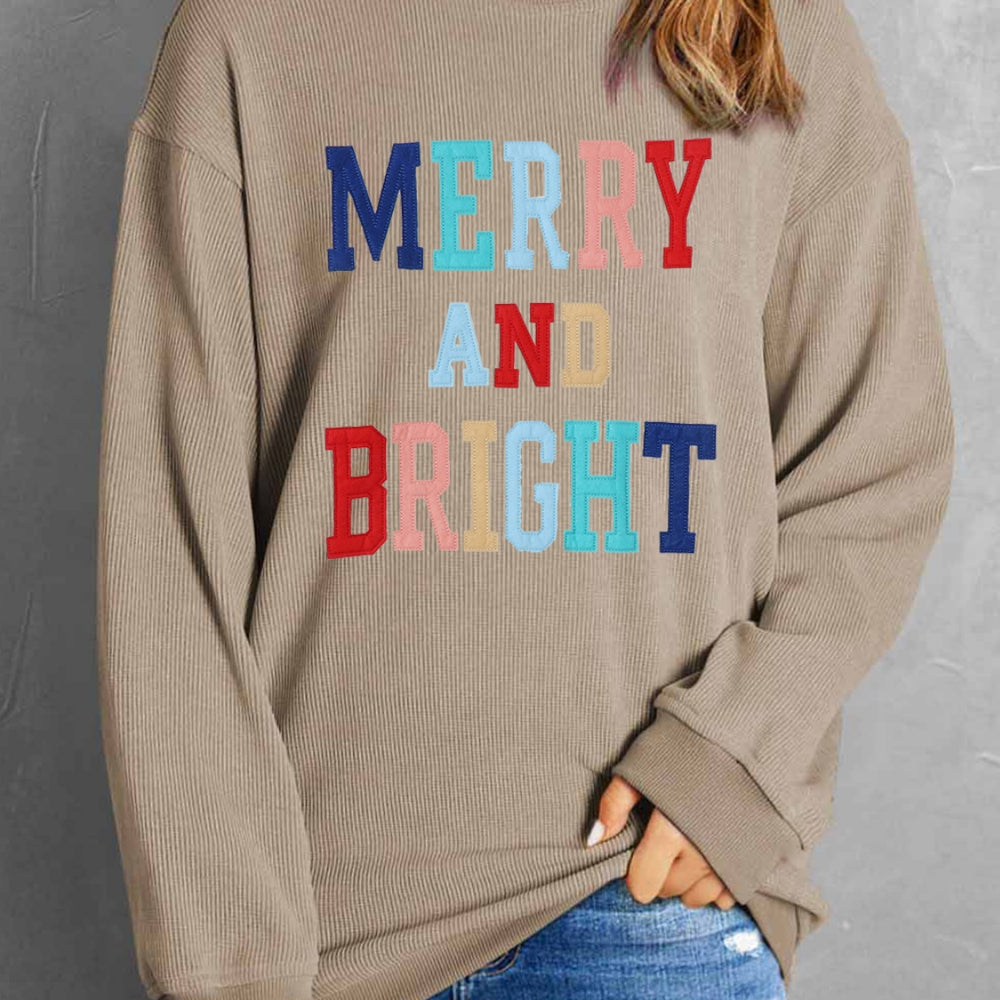 
                      
                        MERRY AND BRIGHT Graphic Sweatshirt
                      
                    