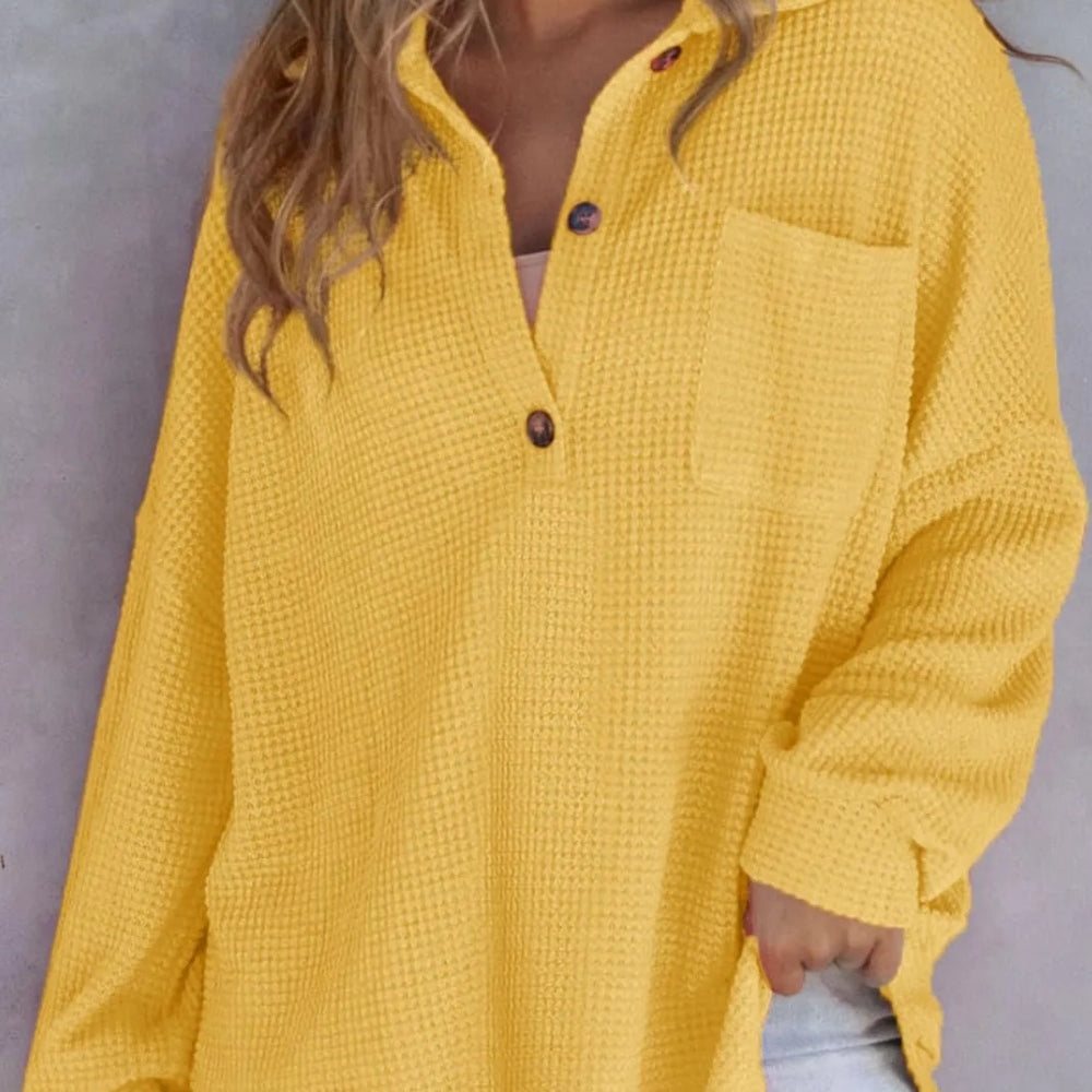 
                      
                        Half Button Long Sleeve Sweatshirt
                      
                    