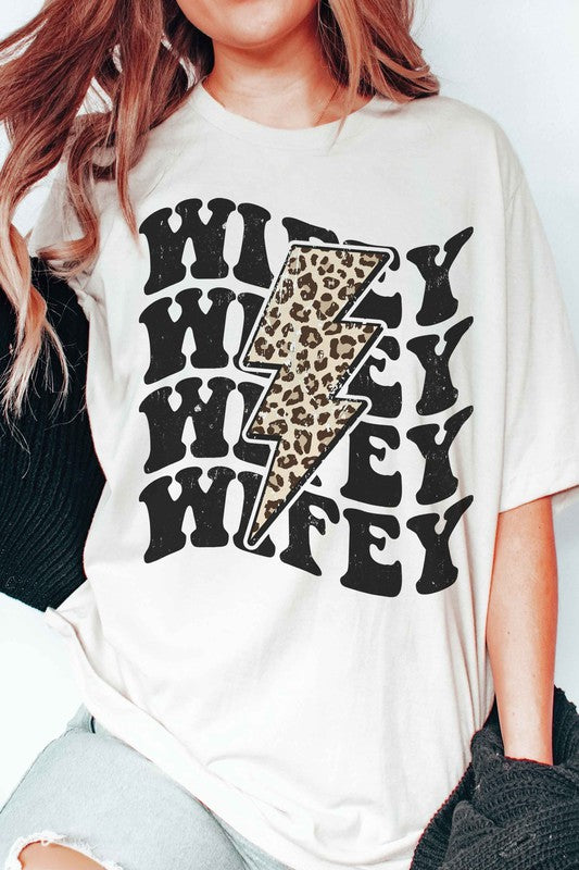 
                      
                        LEOPARD LIGHTNING WIFEY Graphic T-Shirt
                      
                    