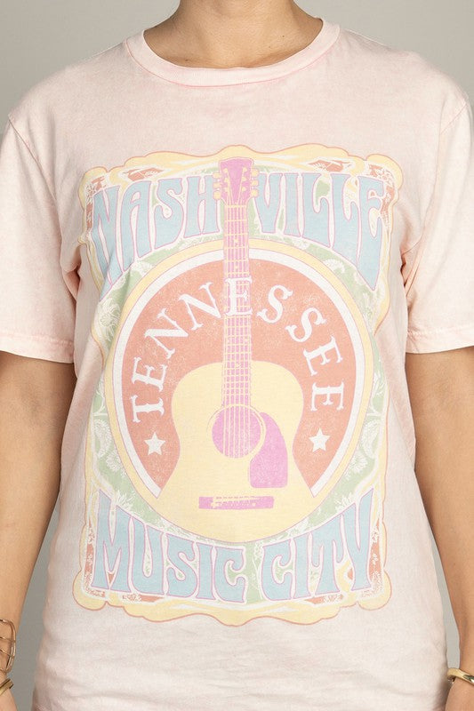 
                      
                        Nashville Music City Graphic Top
                      
                    