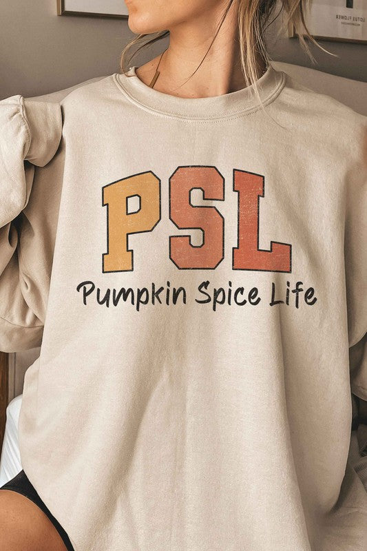 
                      
                        PSL PUMPKIN SPICE LIFE Graphic Sweatshirt
                      
                    