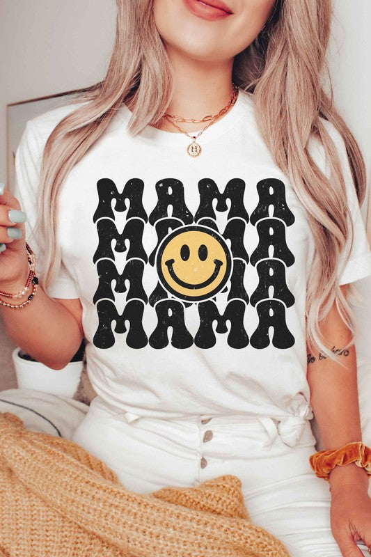 HAPPY FACE MAMA REPEAT Graphic T-Shirt