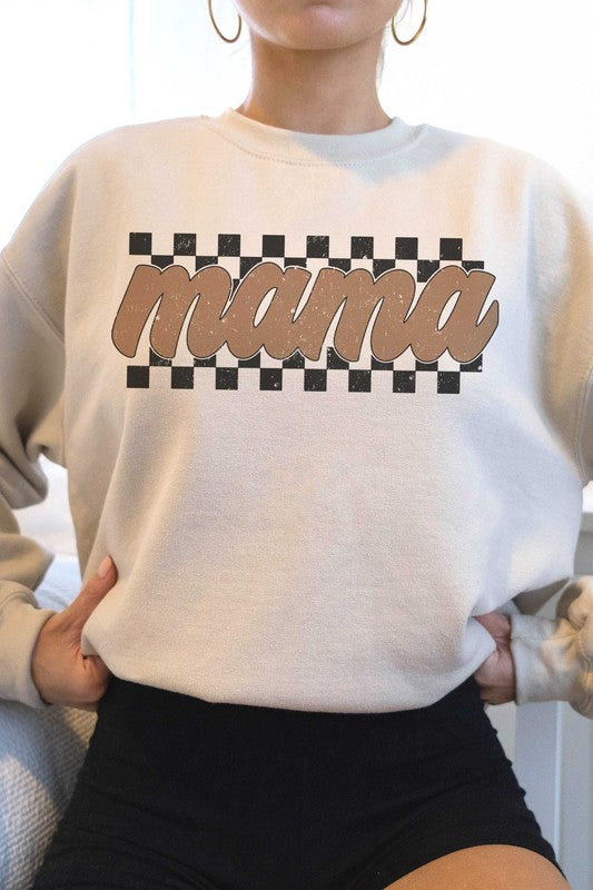 CHECKERED MAMA Graphic Sweatshirt