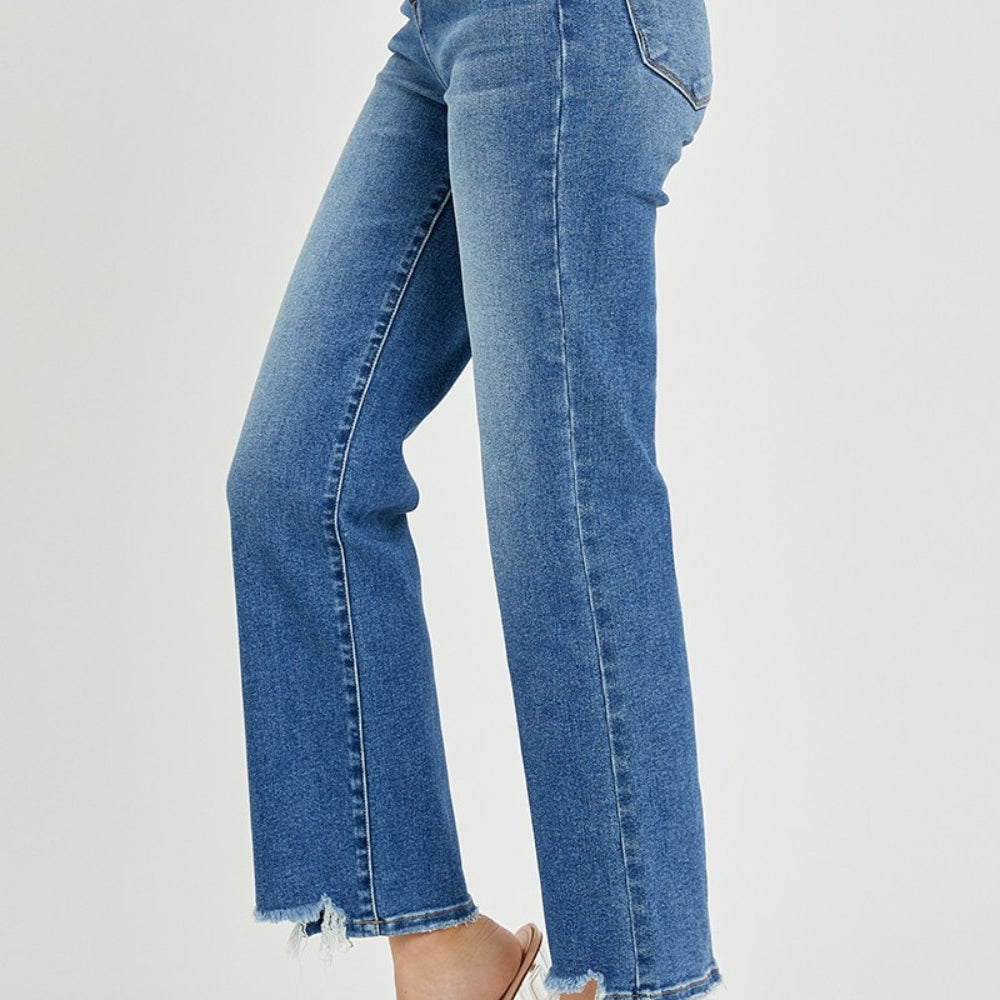 
                      
                        RISEN High Rise Straight Jeans
                      
                    