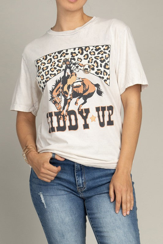 
                      
                        Giddy Up Graphic Top
                      
                    