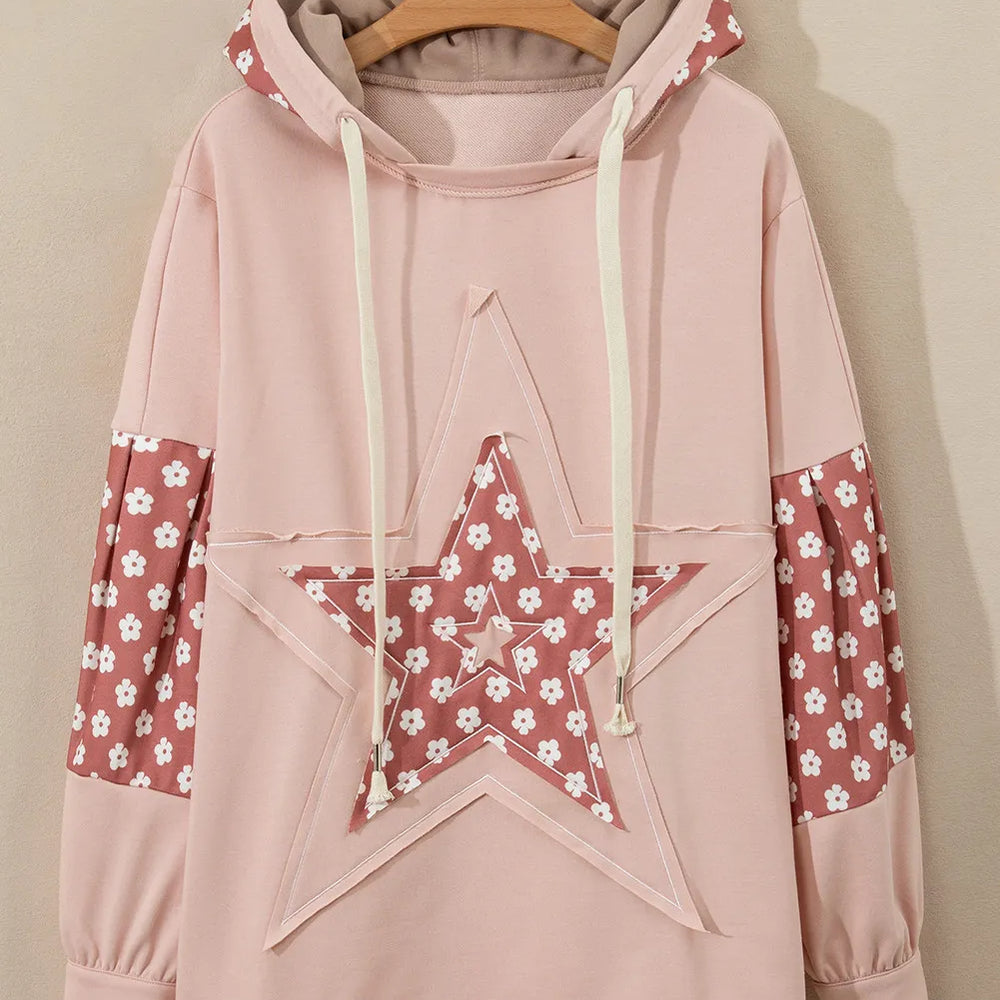 
                      
                        Drawstring Star Long Sleeve Hoodie
                      
                    