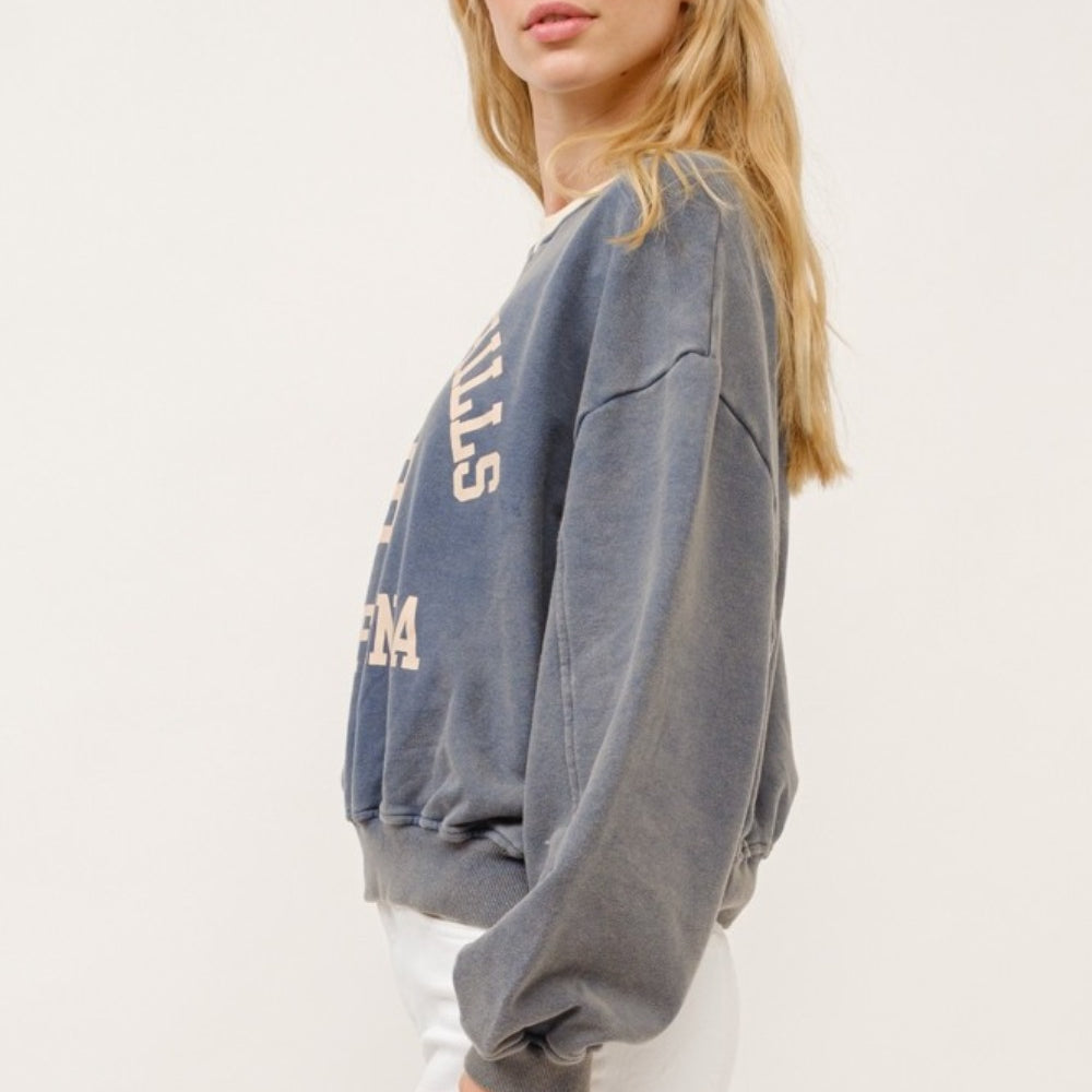 
                      
                        BEVERLY HILLS 92 CALIFORNIA Contrast Crop Sweatshirt
                      
                    