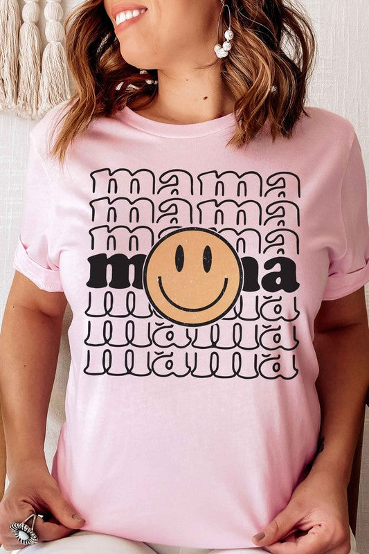 
                      
                        MAMA HAPPY FACE Graphic Tee
                      
                    