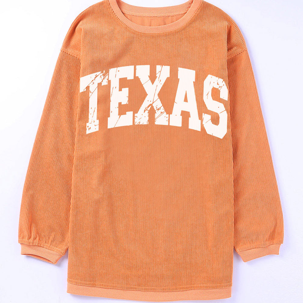 
                      
                        TEXAS Round Neck Long Sleeve Sweatshirt
                      
                    