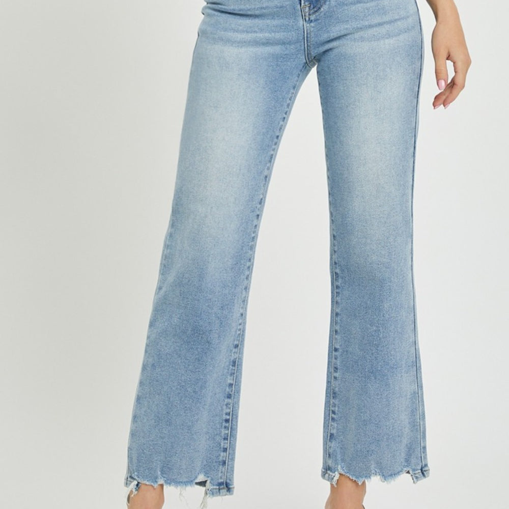 RISEN High Rise Straight Jeans