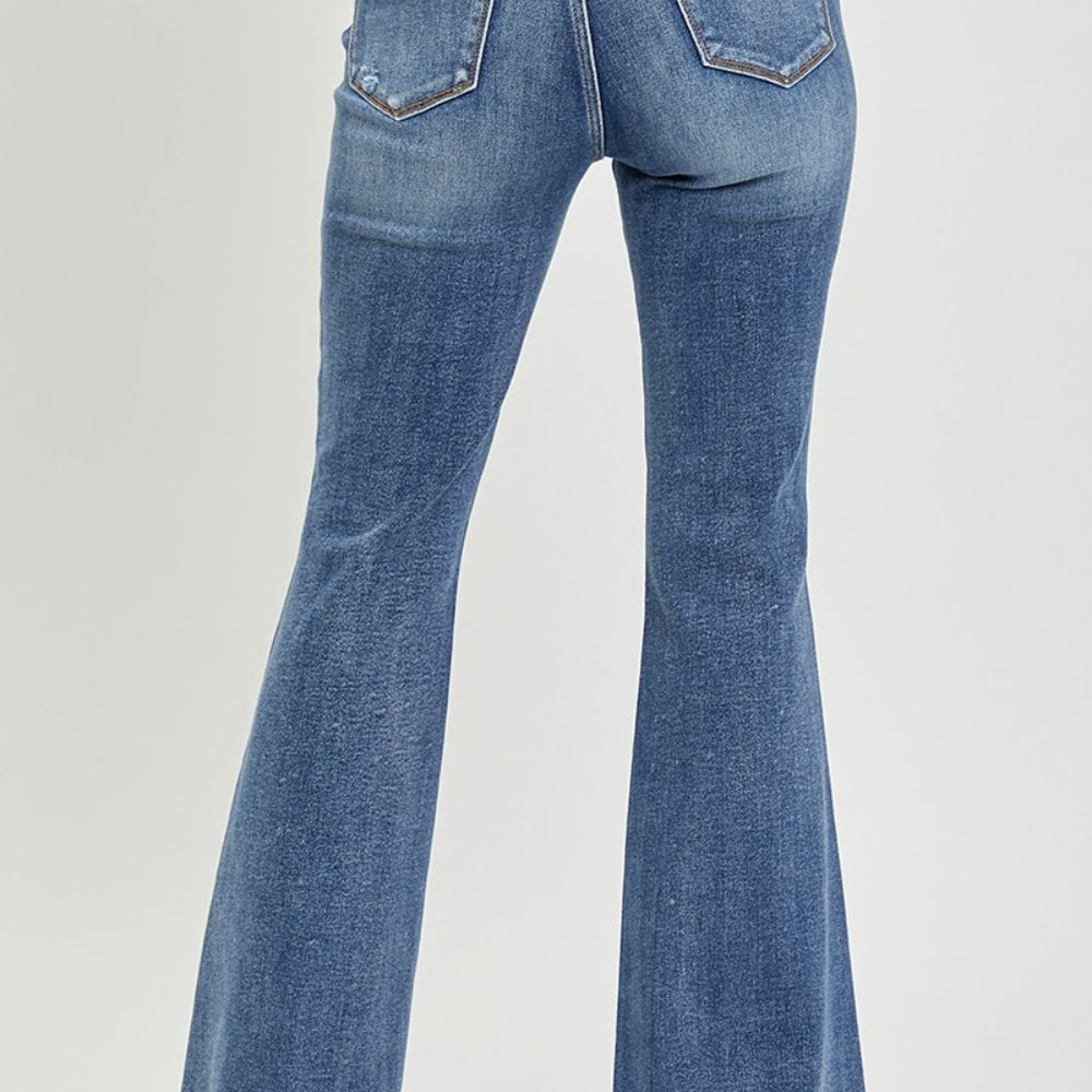 
                      
                        RISEN High Waist Distressed Fare Jeans
                      
                    