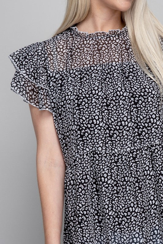 Load image into Gallery viewer, Tiered chiffon blouse

