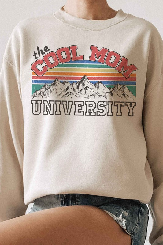 
                      
                        THE COOL MOM UNIVERSITY Graphic Sweatshirt
                      
                    