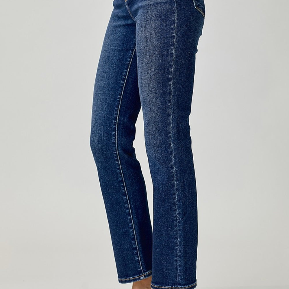 
                      
                        RISEN High Waist Straight Jeans
                      
                    