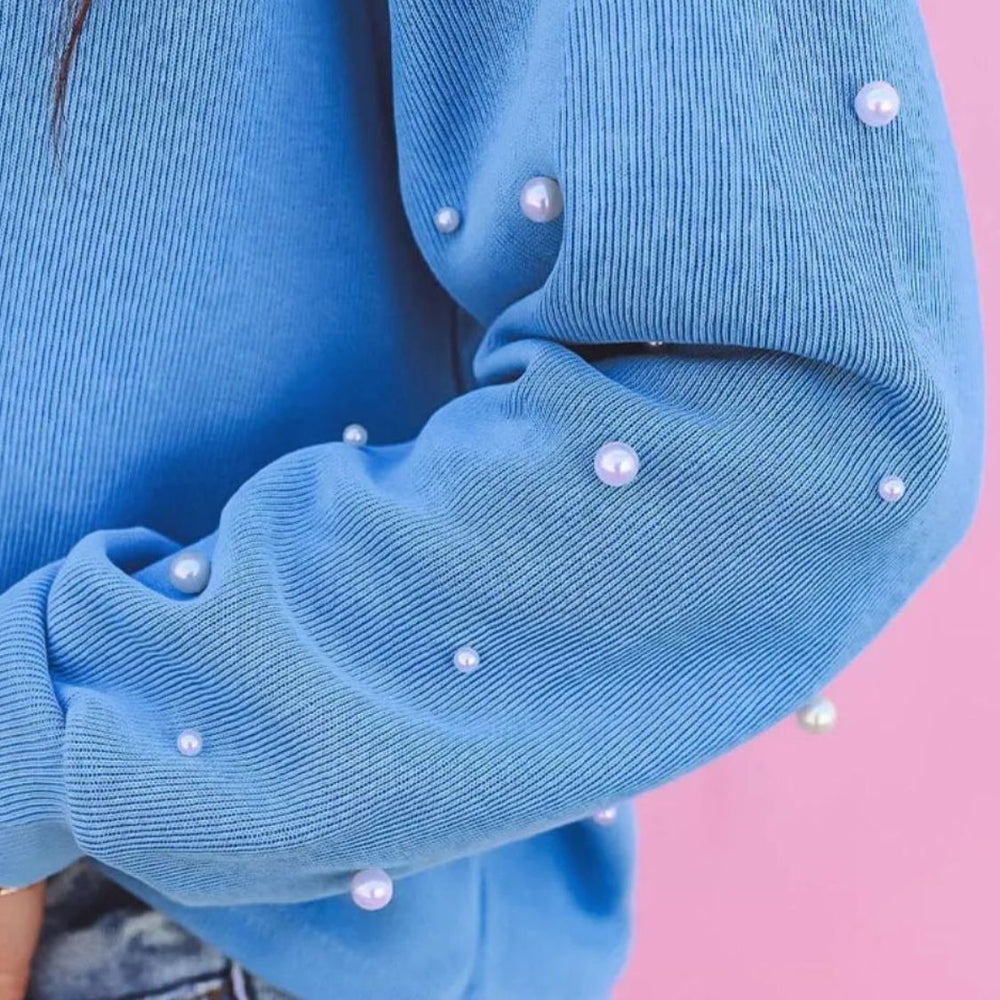 
                      
                        Pearl Detail Long Sleeve Sweatshirt
                      
                    