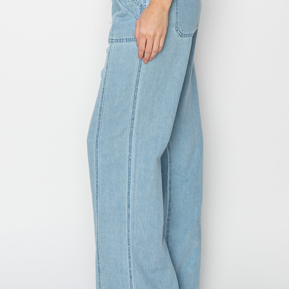 
                      
                        RISEN High Rise Straight Jeans
                      
                    