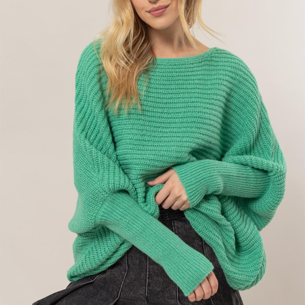 
                      
                        Dolman Sleeve Oversized Sweater
                      
                    