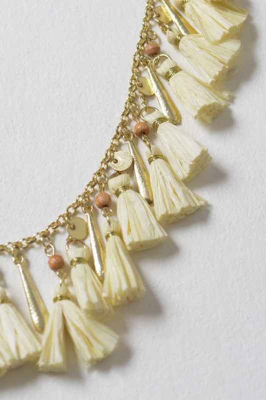 Load image into Gallery viewer, Solid Tassel Chain Fashion Necklace
