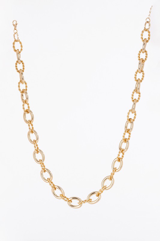 Bold chain necklace gold