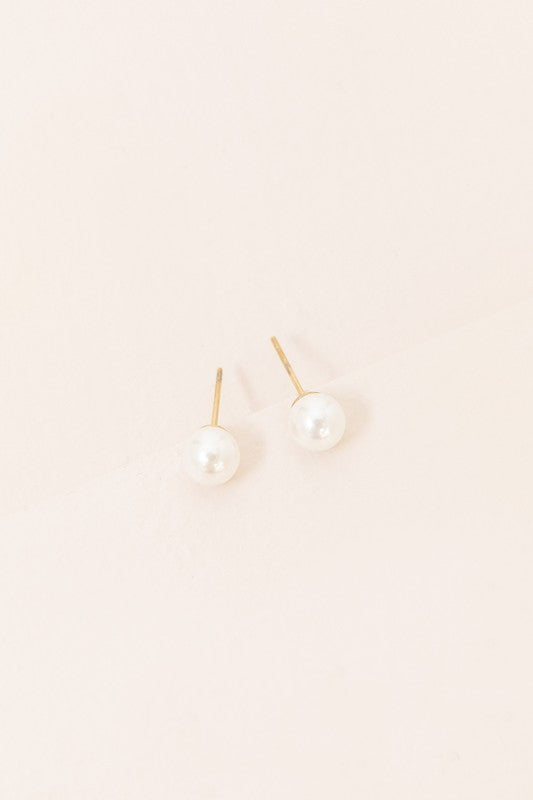 Flawless Pearl Stud Earrings