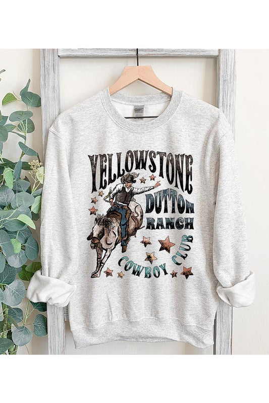 Load image into Gallery viewer, Yellowstone Cowboy Club Graphic Pullover
