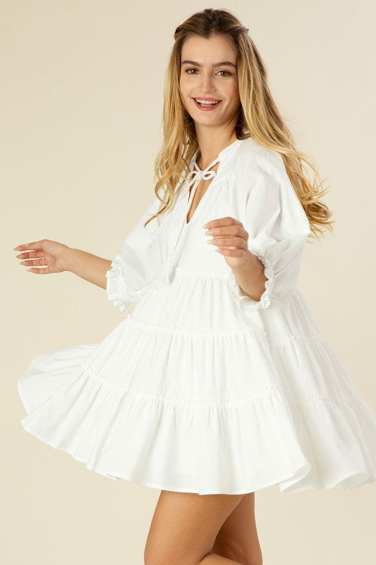 Molli Tiered Tassle Mini Dress