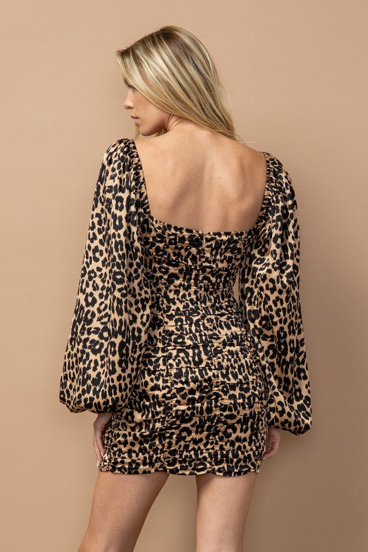 Jolee Leopard Mini Dress