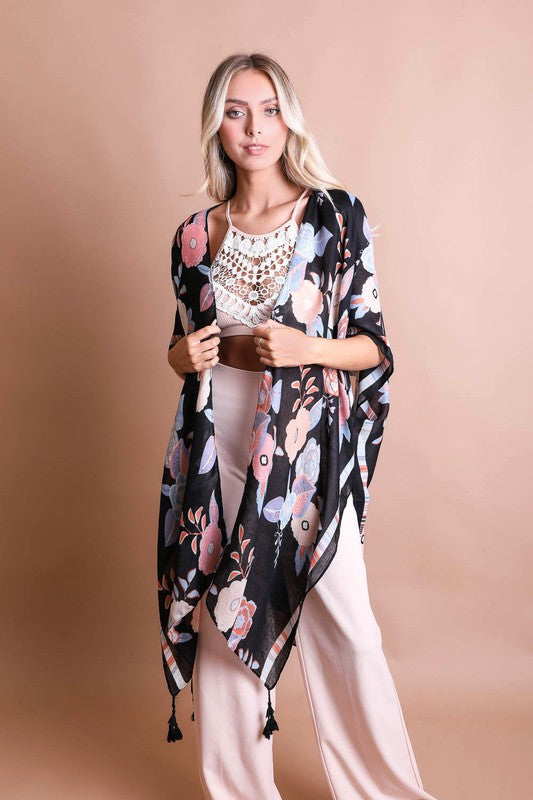 
                      
                        Wallflower Bloom Kimono w/ Tassels
                      
                    