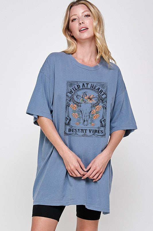 Wild at Heart Oversized Graphic Tee