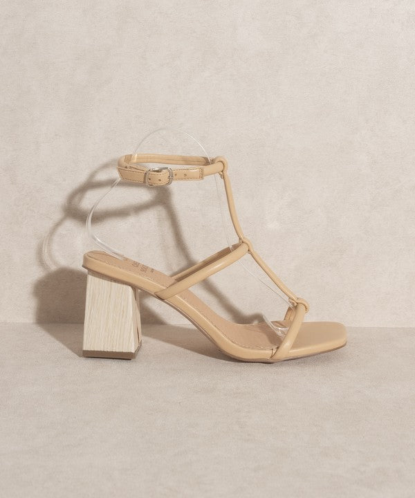 Sofia Wooden Heel Sandals