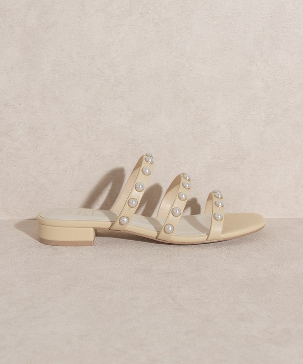 Valerie Pearl Flat Sandals