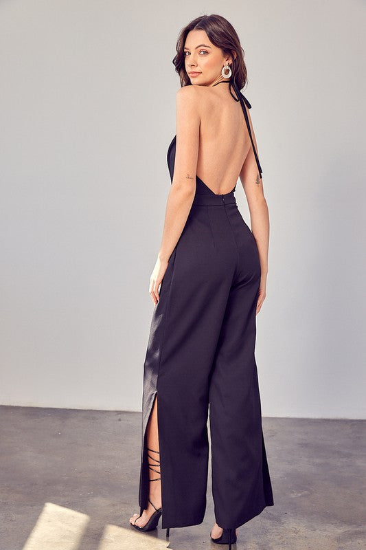 
                      
                        Devin V Neck Wide Leg Jumpsuit
                      
                    